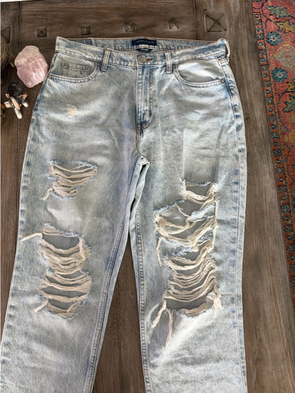 Aeropostale Light Blue Mom Jeans - Picture 3 of 14